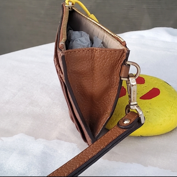 Michael Kors Mercer Leather Sm Coin Purse ID Card Holder Wristlet Luggage Color - Picture 4 of 10